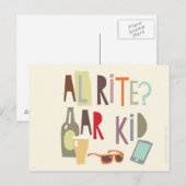 Postale Carte Scouse - Alrite Ar Kid (Devant / Derrière)