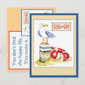 Postale Carte Seagull en tout temps (Devant / Derrière)