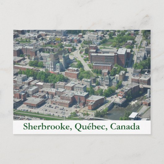 Postale Carte Sherbrooke, Québec, Canada (Devant)