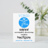 POSTALE CARTE SIGNE ZODIAC (Debout devant)