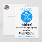POSTALE CARTE SIGNE ZODIAC (Devant / Derrière)