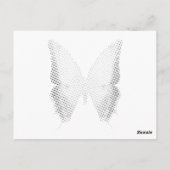 Postale Carte Silhouette Mariage blanc 23e Psaume (Dos)