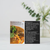 Postale Carte simple Bouillabaisse Recette (Debout devant)