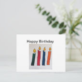 Postale Carte simple de voeux d'anniversaire (Debout devant)