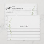 Postale Carte simple Lily of the Valley Recette (Devant / Derrière)