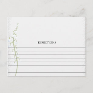 Postale Carte simple Lily of the Valley Recette