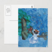 Postale Carte Snowman (Devant / Derrière)