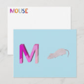 Postale Carte souris (Devant / Derrière)