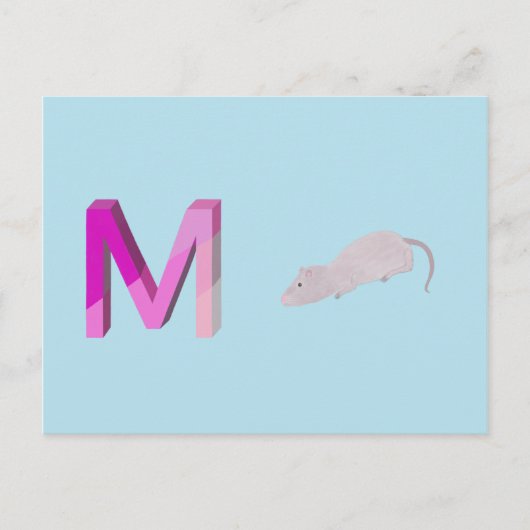 Postale Carte souris (Devant)