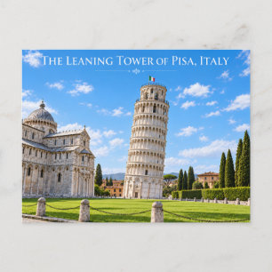 Postale Carte souvenir de la Tour penchée de Pise Italie