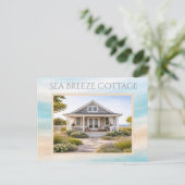 Postale Carte souvenir de location de vacances de maison d (Debout devant)