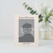 Postale Carte souvenir de service commémoratif avec photo (Debout devant)