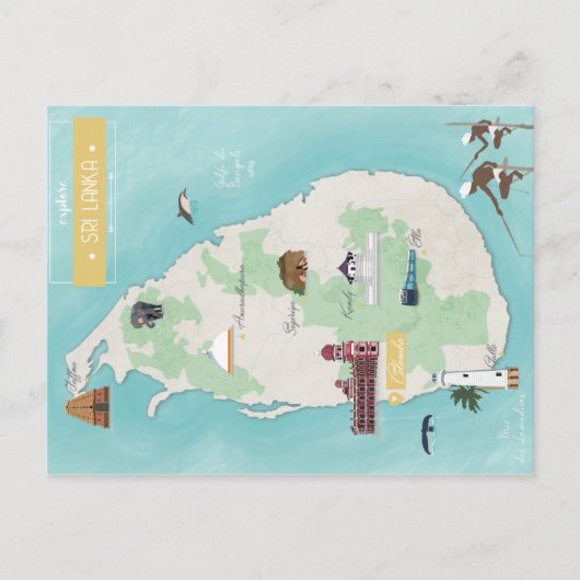 Postale Carte Sri Lanka (Devant)