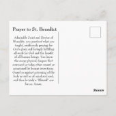 Postale Carte St. Benoît de Nursia (Dos)