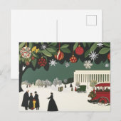 Postale Carte style Art déco de Washington DC Lincoln Memo (Devant / Derrière)