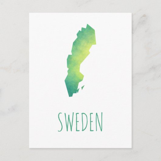 Postale Carte Suède (Devant)