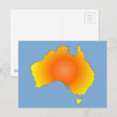 Postale Carte Sunny Australie (Devant / Derrière)
