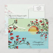 Postale Carte Sunset Sympathy (Devant / Derrière)