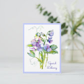 Postale Carte Sweet Peas En Tout Temps (Debout devant)