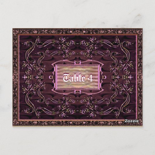 Postale Carte table TriompheL Liza (Dos)