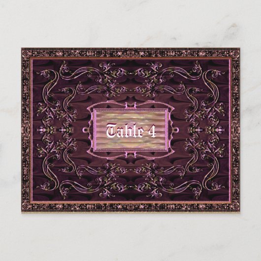 Postale Carte table TriompheL Liza (Devant)