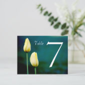 Postale Carte table Tulipe à deux côtés (Debout devant)