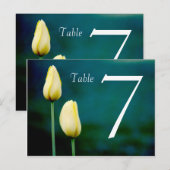 Postale Carte table Tulipe à deux côtés (Devant / Derrière)