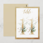 Postale Carte Tableau 11 - Montants de la table d'or du fe (Devant / Derrière)