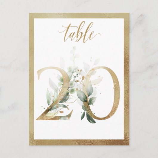 Postale Carte Tableau 20 - Montants de la table d'or du fe (Devant)