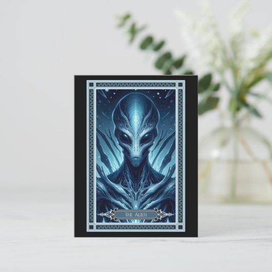 Postale Carte Tarot Alien (Debout devant)