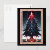 Postale Carte Tarot Arbre de Noël (Devant / Derrière)