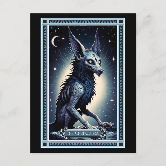 Postale Carte Tarot Chupacabra (Devant)
