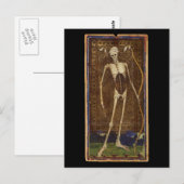 Postale Carte Tarot de la mort (Devant / Derrière)