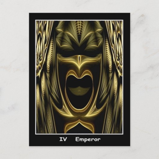 Postale Carte Tarot Empereur (Devant)