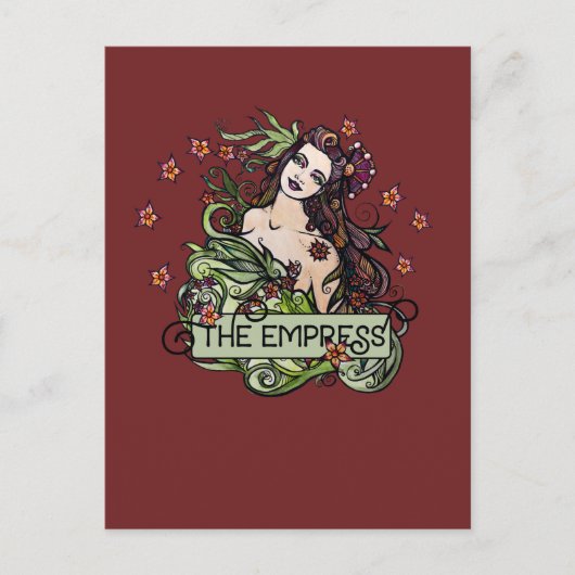 Postale Carte Tarot Empress (Devant)