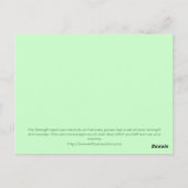 Postale Carte Tarot - Force (Dos)