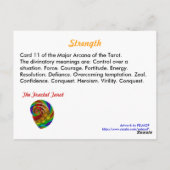 Postale Carte Tarot Force (Dos)