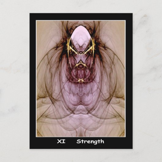 Postale Carte Tarot Force (Devant)