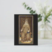 Postale Carte Tarot Haute Prêtesse (Debout devant)