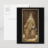 Postale Carte Tarot Haute Prêtesse (Devant / Derrière)