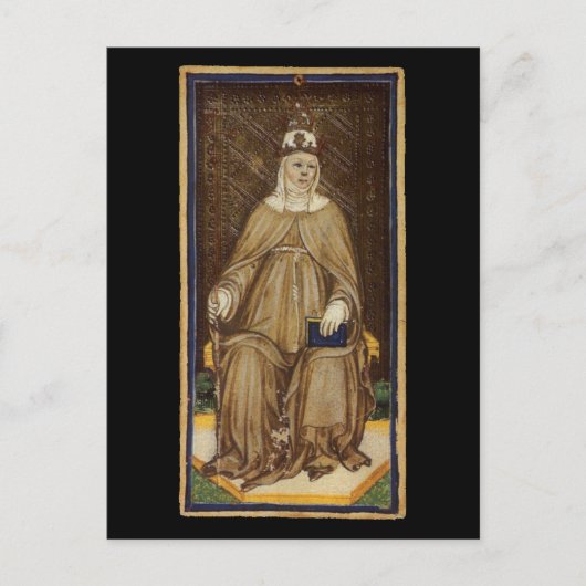 Postale Carte Tarot Haute Prêtesse (Devant)