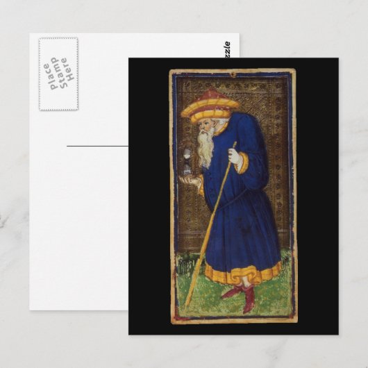 Postale Carte Tarot Hermit (Devant / Derrière)