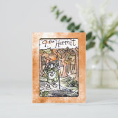 Postale Carte Tarot Hermit (Debout devant)