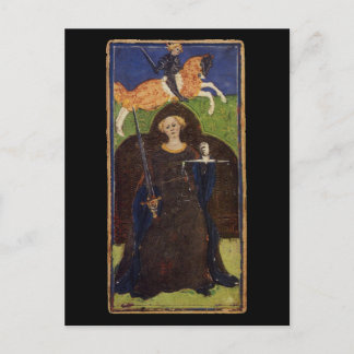 Postale Carte Tarot Justice