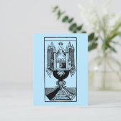 Postale Carte Tarot : L'As Des Tasses (Debout devant)