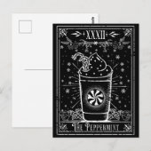Postale Carte Tarot Latte Peppermint (Devant / Derrière)