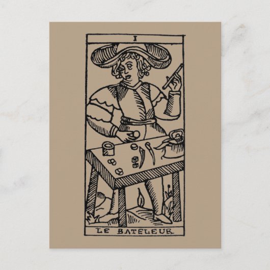Postale Carte Tarot : Le Contrebandier (Devant)