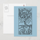 Postale Carte Tarot : Le jugement (Devant / Derrière)