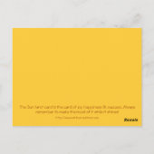 Postale Carte Tarot - Le Soleil (Dos)