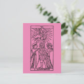 Postale Carte Tarot : Les amoureux (Debout devant)